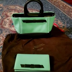 Handbag with matching wallet